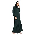 Premium inner abaya with elastic sleeves - Bottle Green Premium inner abaya with elastic sleeves - Bottle Green